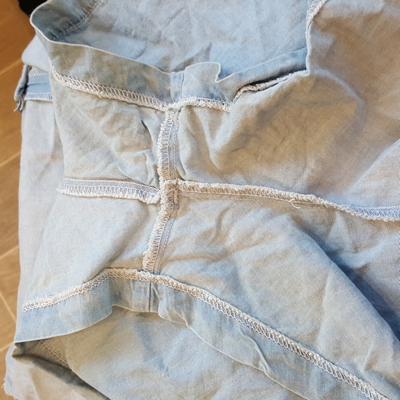 Fabletics Blue Chambray Romper - Picture 5 of 7